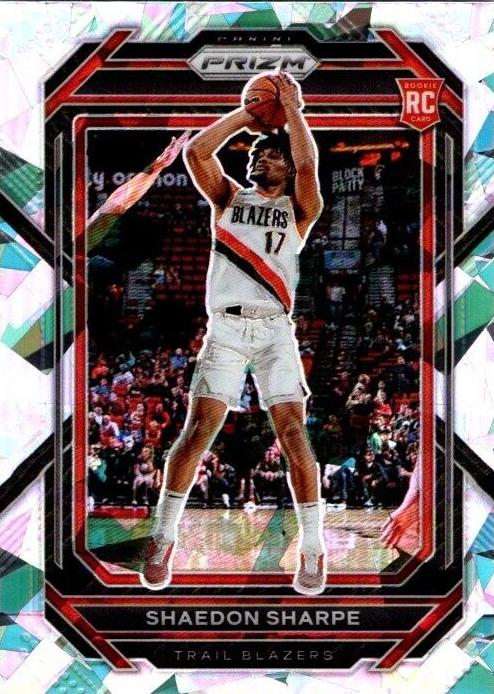 2022 Panini Prizm Basketball Ice Shaedon Sharpe #250 PSA 9