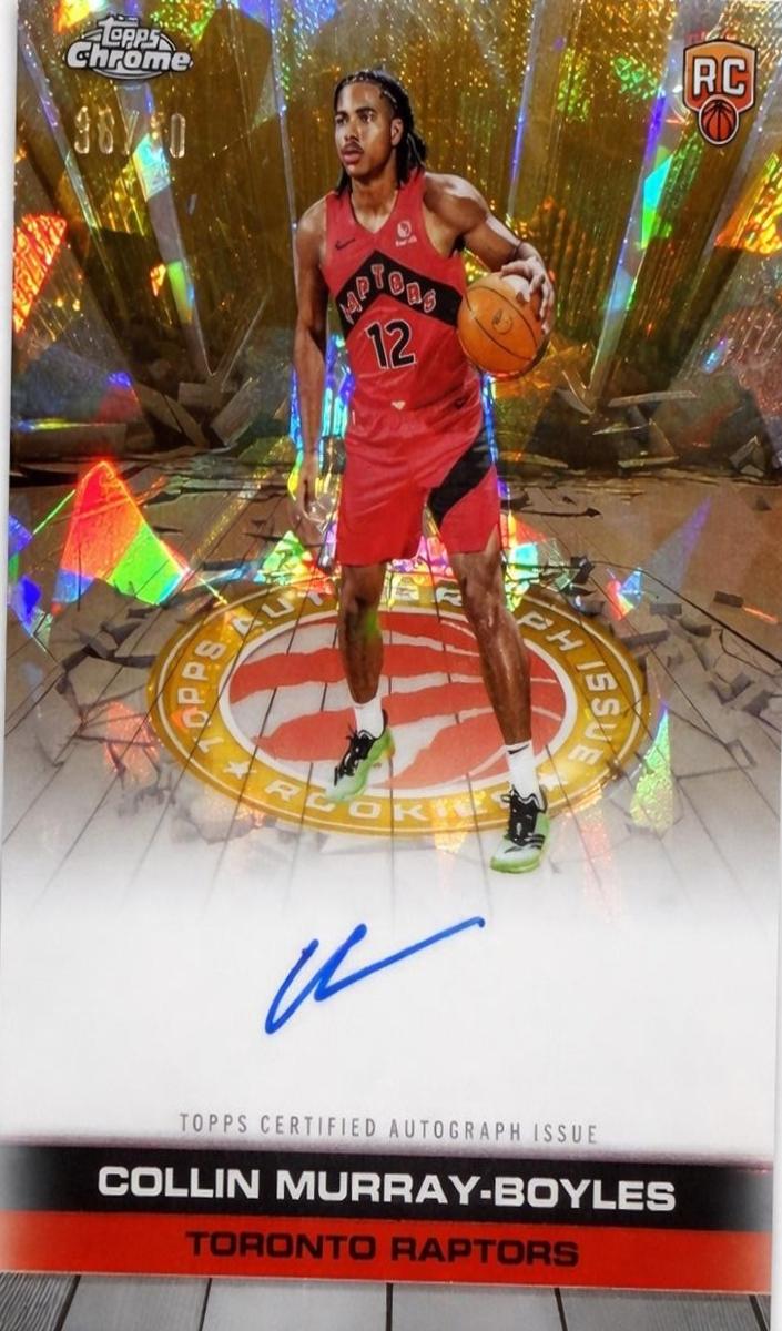 2025 Topps Chrome Sapphire Basketball Gold Collin Murray-Boyles #TCAR-CMB PSA 10
