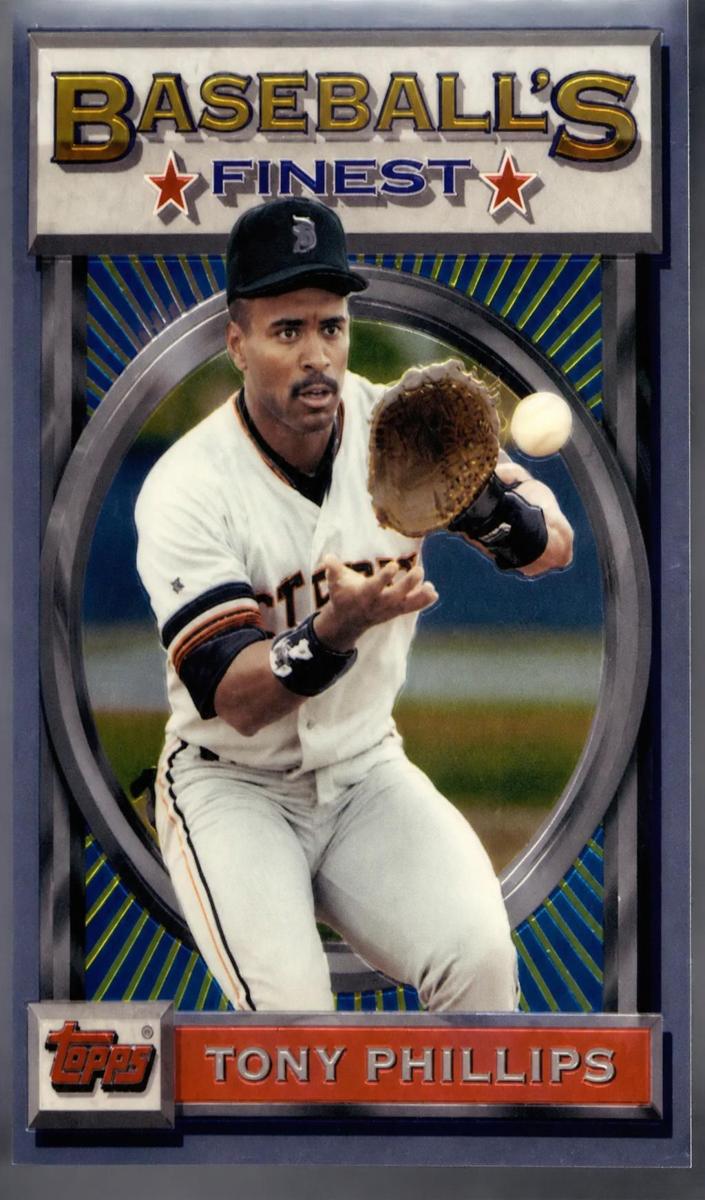 1993 Topps Finest Baseball Tony Phillips #75