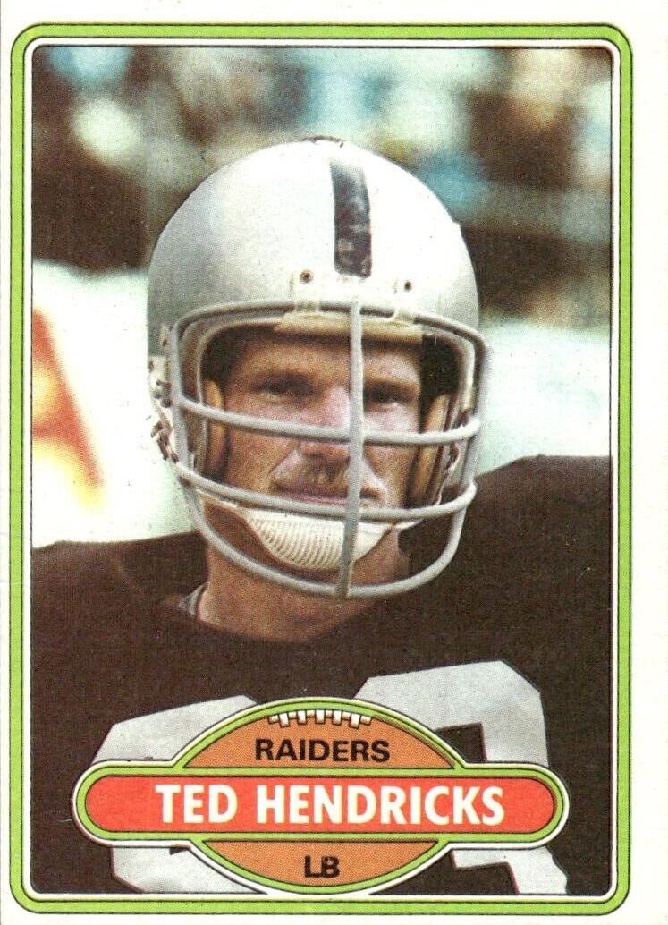 1980 Topps Football Ted Hendricks #489 PSA 10