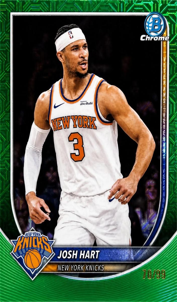 2025 Bowman Mega Box Basketball Green Mojo Refractor Josh Hart #BCV-153