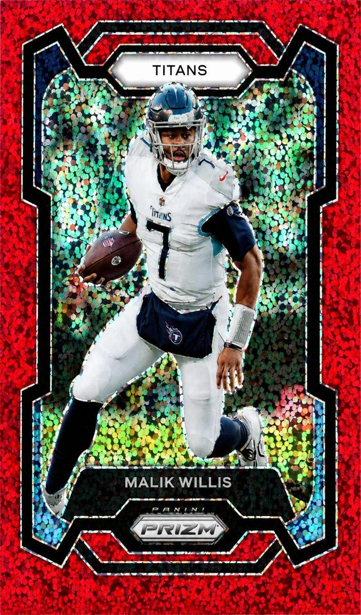 2023 Panini Prizm Football Red Sparkle Malik Willis #289