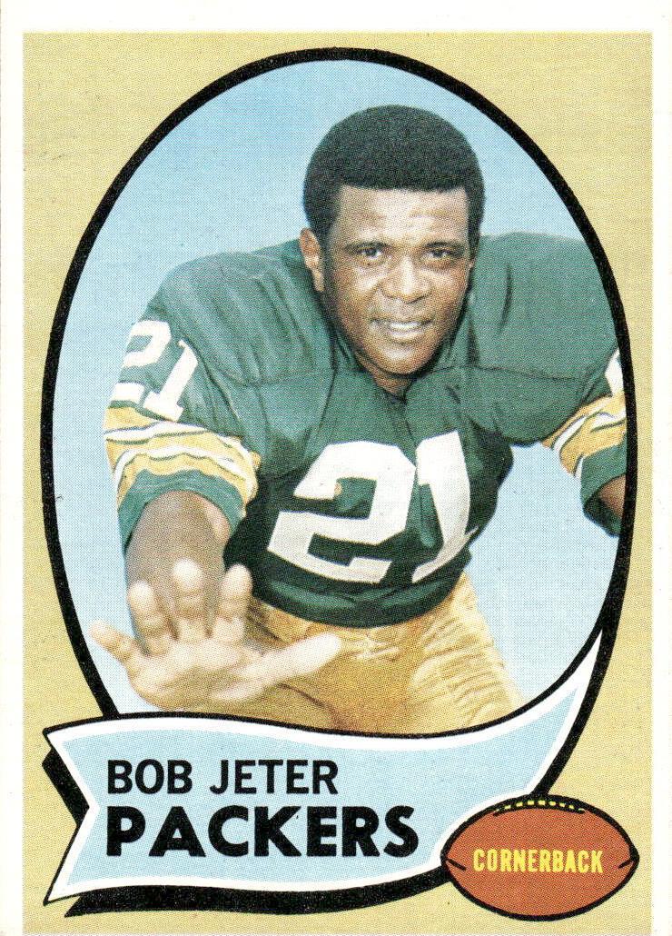 1970 Topps Football Bob Jeter #182 PSA 8