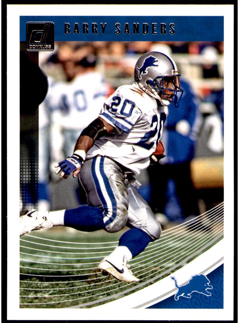2018 Panini Donruss Football Barry Sanders #102 PSA 10