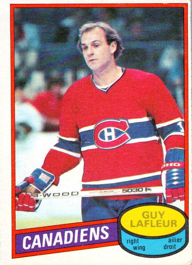 1980 O-Pee-Chee Hockey Guy LaFleur #10 PSA 8.5