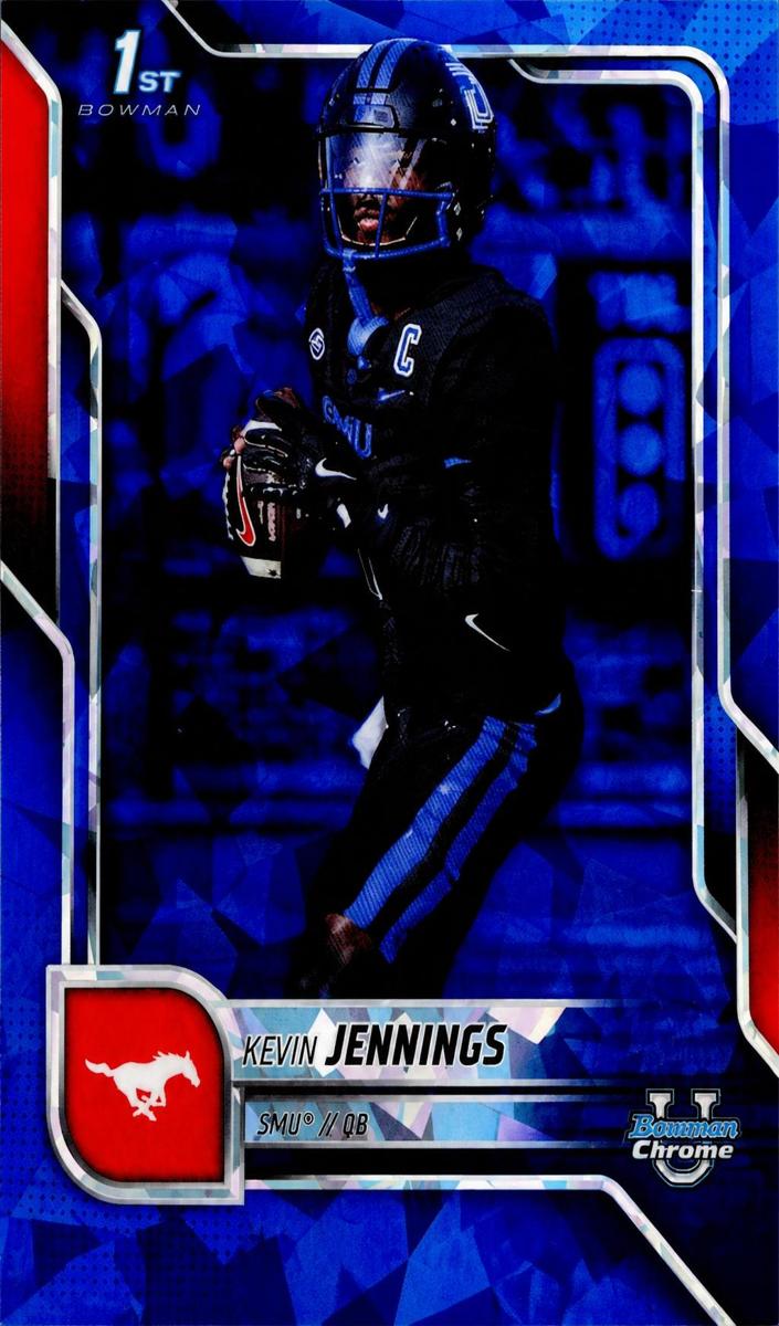 2025 Bowman Chrome University Sapphire Football Kevin Jennings #152
