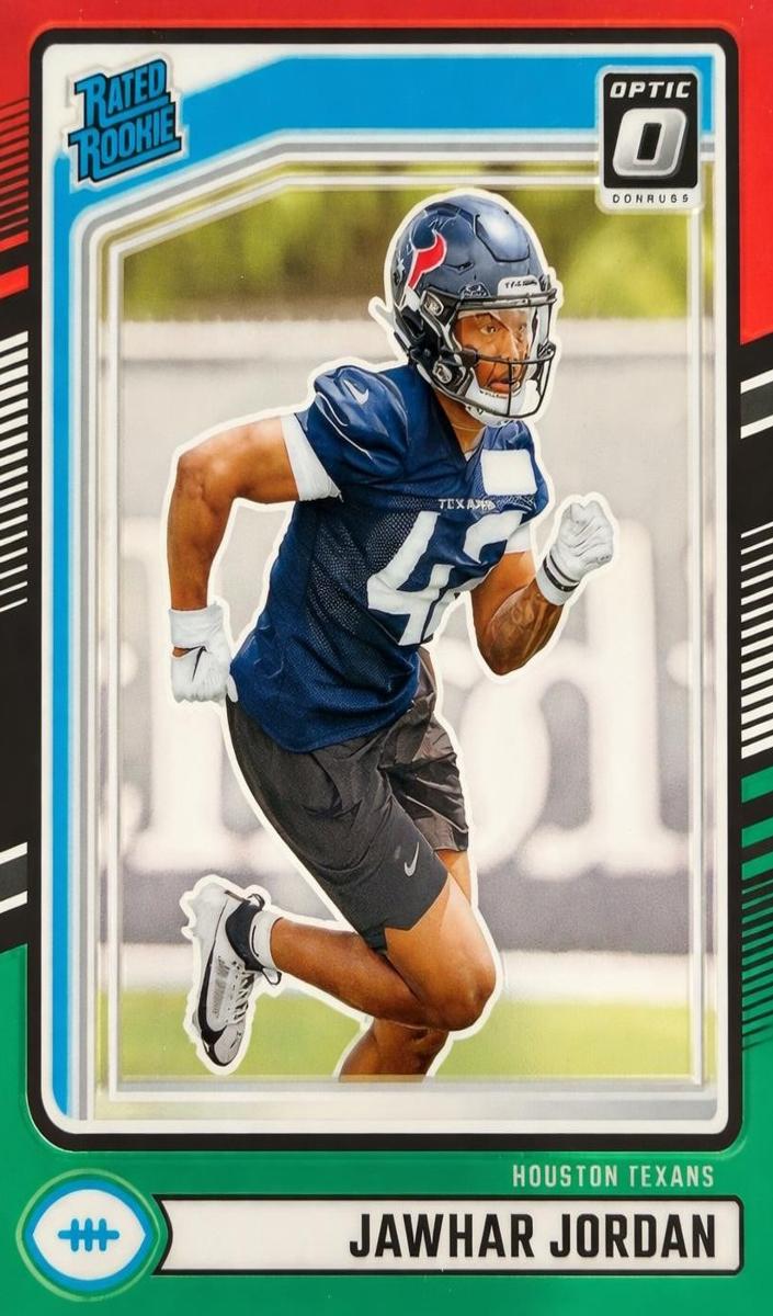 2024 Panini Donruss Football Red and Green Jawhar Jordan #390