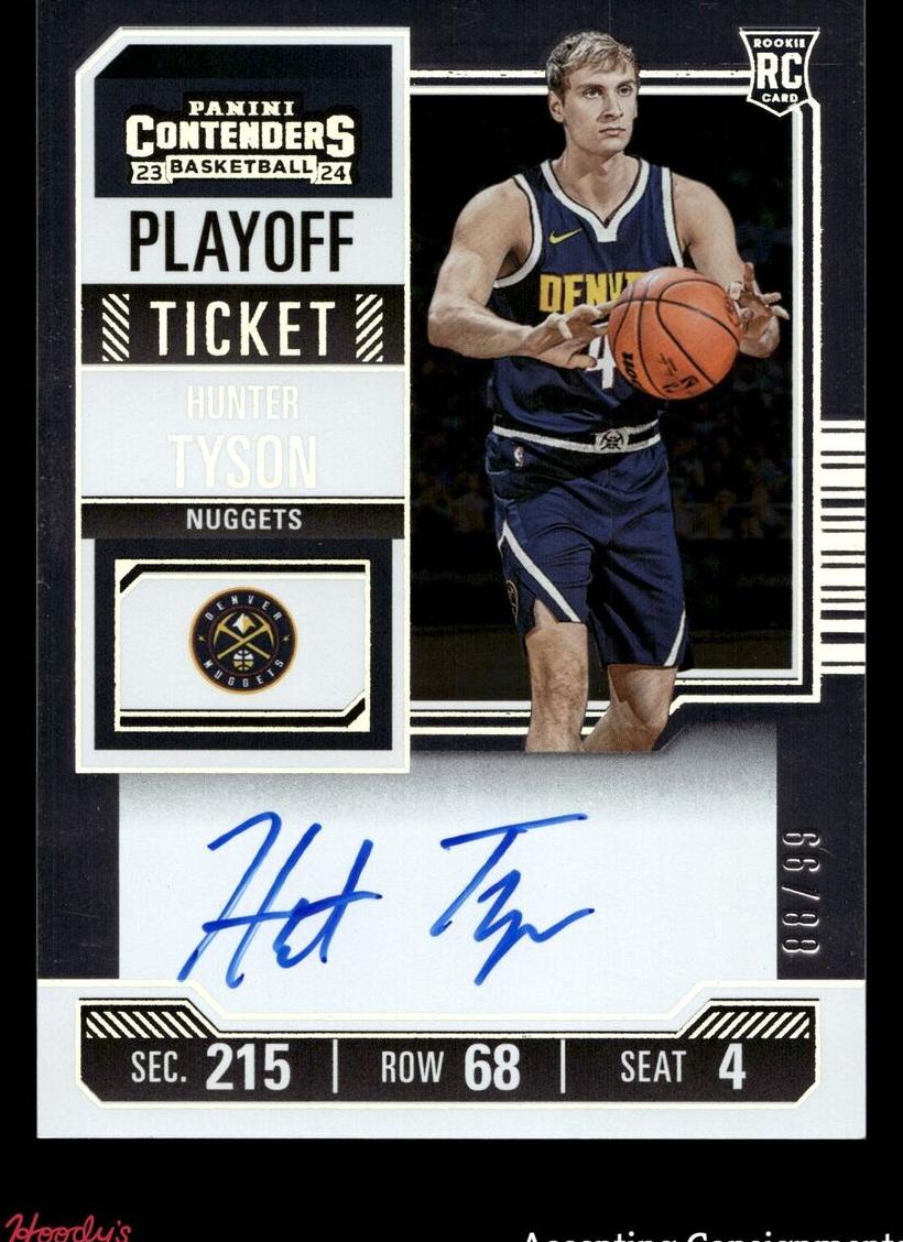 2023 Panini Contenders Basketball Playoff Ticket Hunter Tyson #110 PSA 9