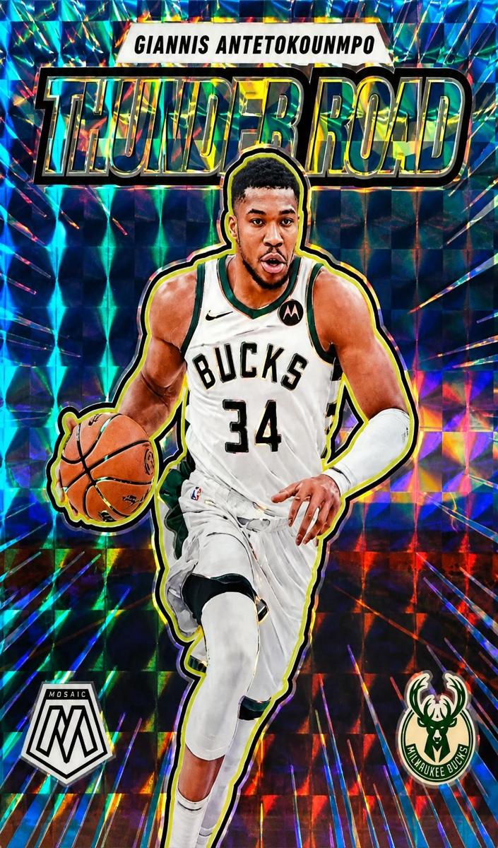 2024 Panini Mosaic Basketball Reactive Blue Giannis Antetokounmpo #9