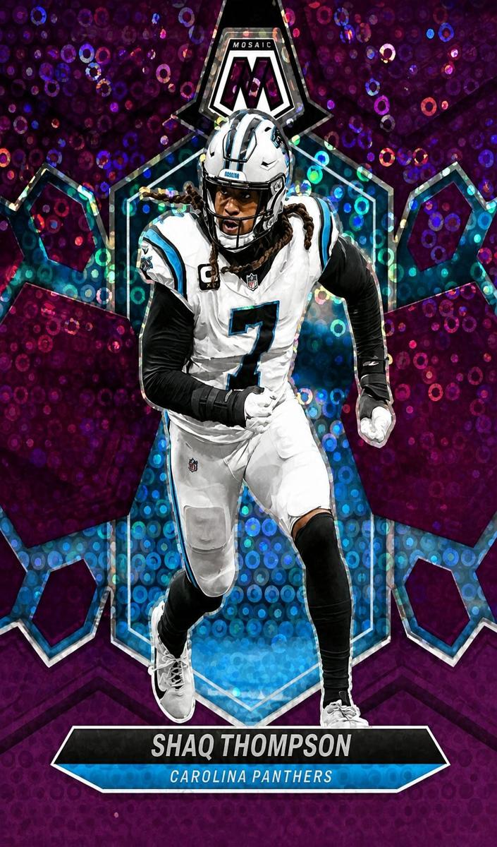 2024 Panini Mosaic Football No Huddle Purple Shaq Thompson #32