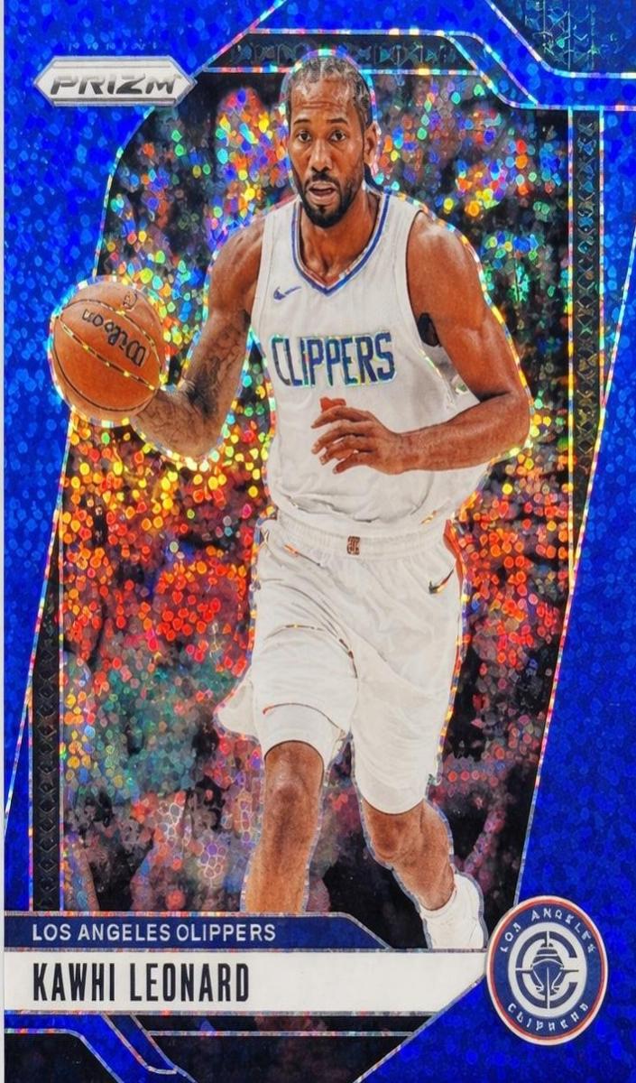 2024 Panini Prizm Basketball Blue Sparkle Kawhi Leonard #189