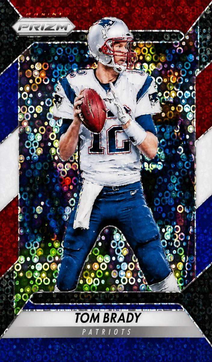2016 Panini Prizm Football Red White and Blue Disco Prizm Tom Brady #2