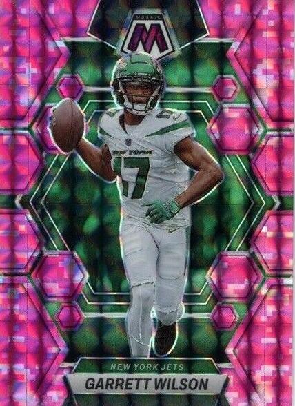 2023 Panini Mosaic Football Camo Pink Garrett Wilson #75