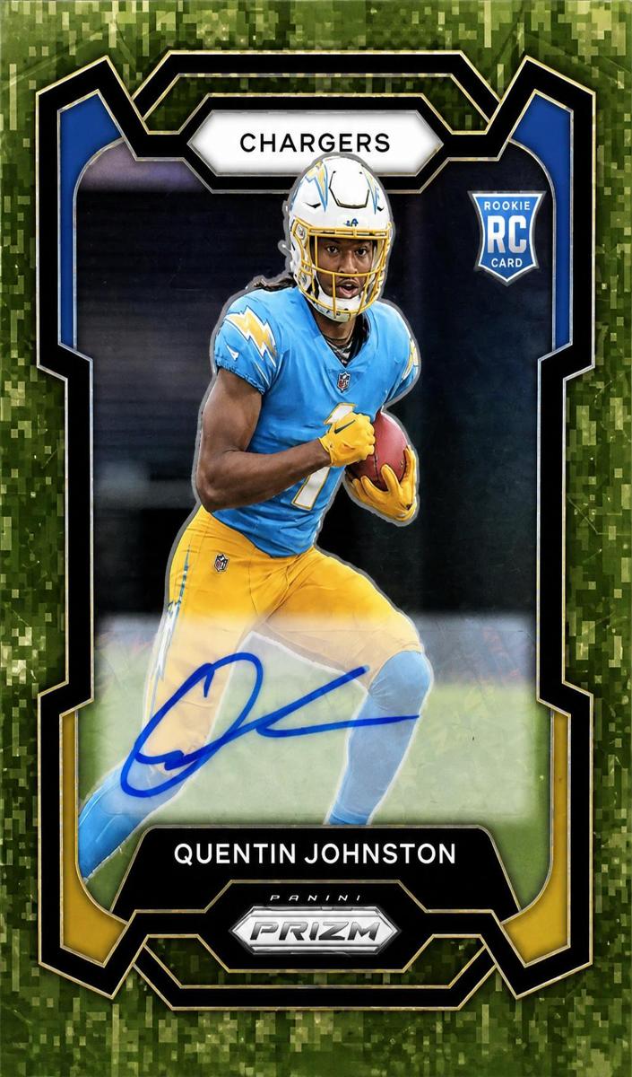 2023 Panini Prizm Football Camo Quentin Johnston #353