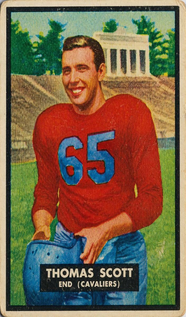 1951 Topps Magic Football Tom Scott #7