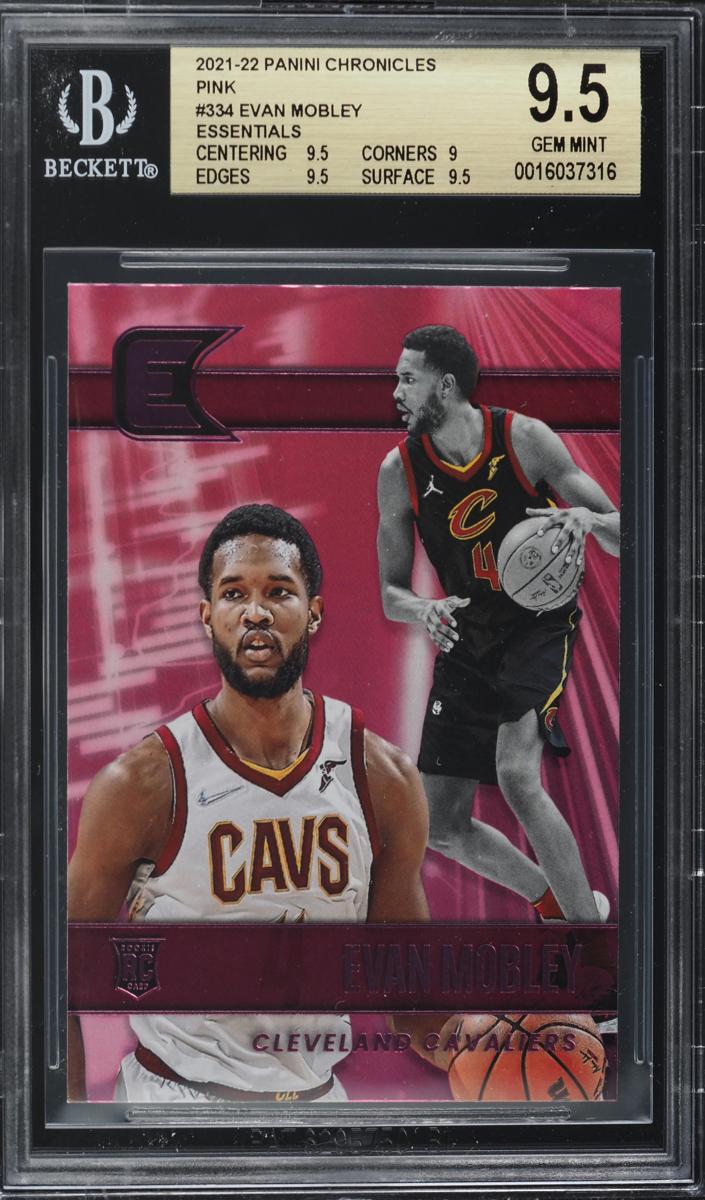 2021 Panini Chronicles Basketball Pink Evan Mobley #334 PSA 8.5