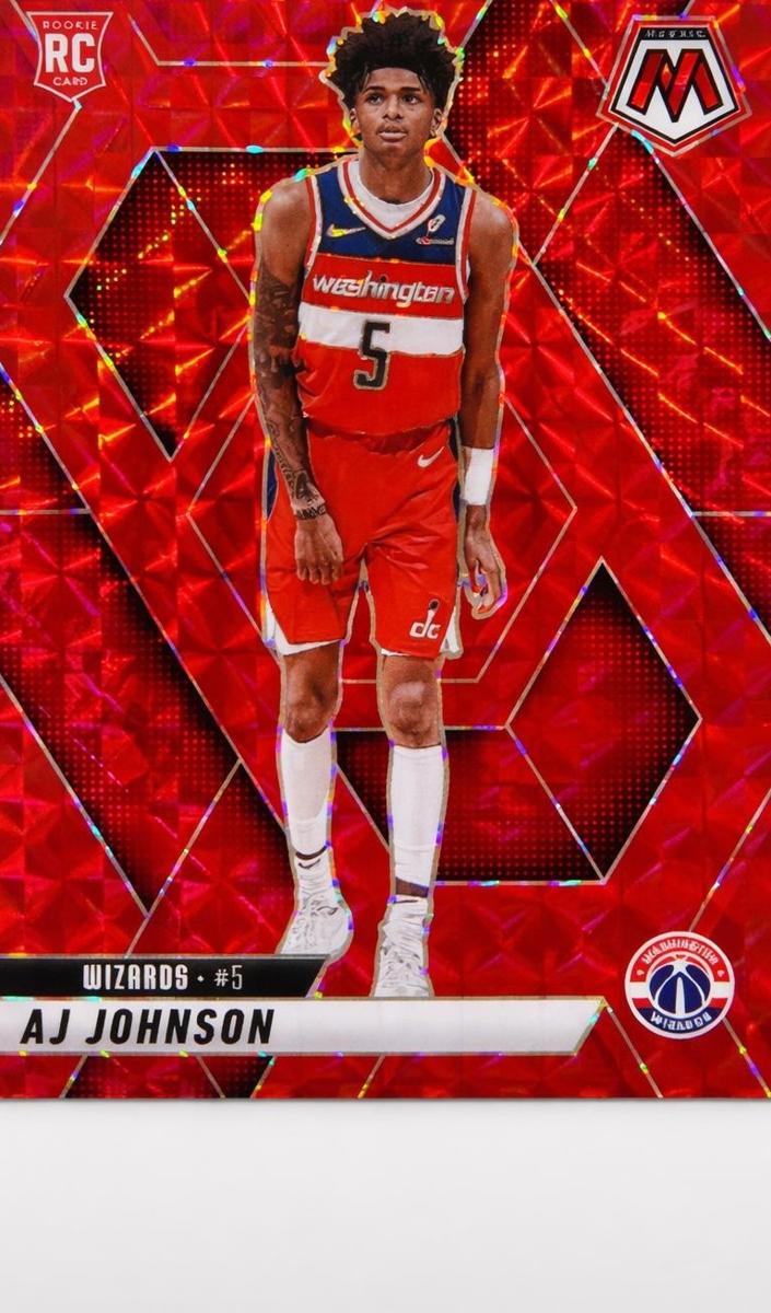 2024 Panini Mosaic Basketball Red AJ Johnson #215 PSA 9