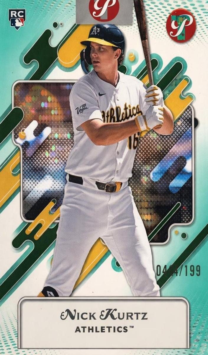 2025 Topps Pristine Baseball Aqua Refractor Nick Kurtz #94 PSA 10