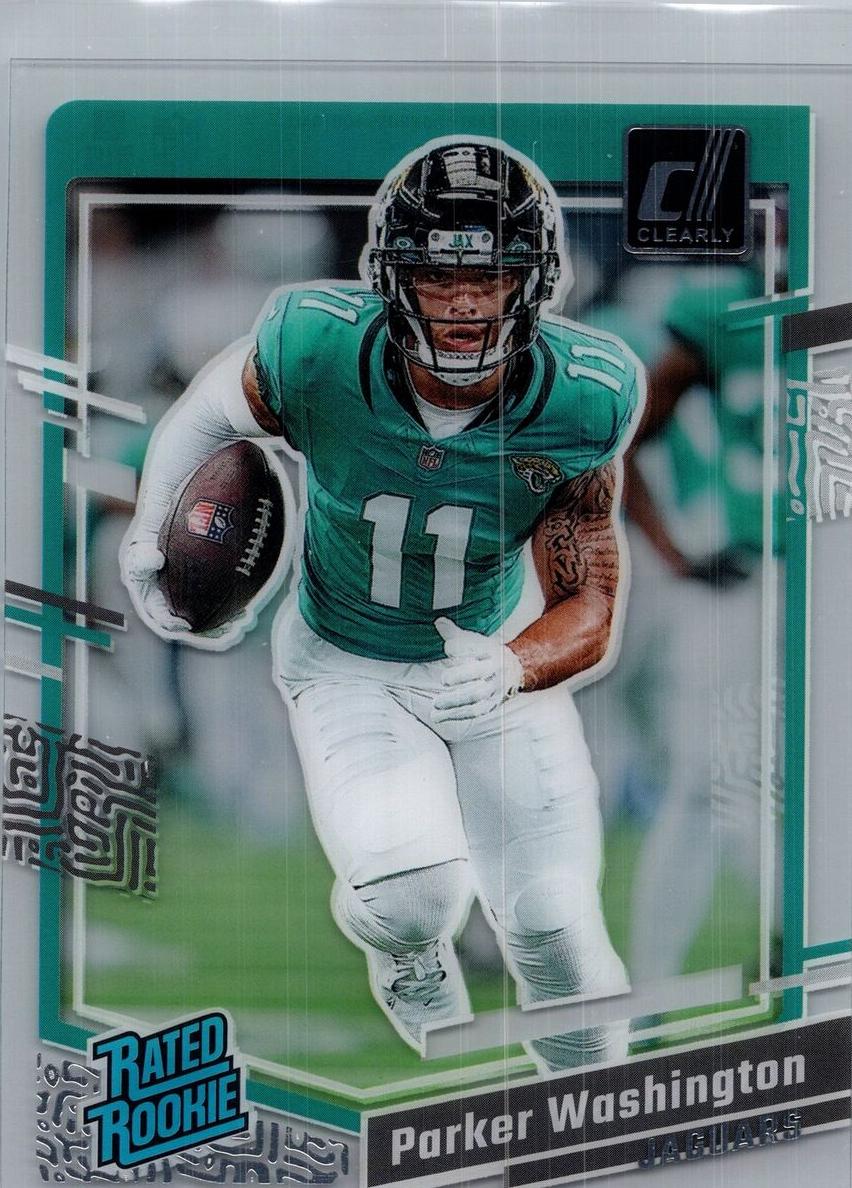 2023 Panini Clearly Donruss Football Parker Washington #77