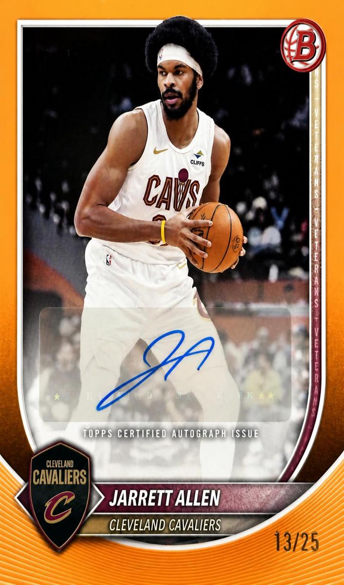 2025 Bowman Basketball Oranger Border Jarrett Allen #RVA-JA