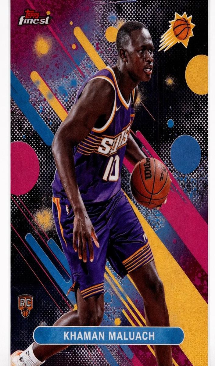2025 Topps Finest Basketball Khaman Maluach #10 CGC AUTH
