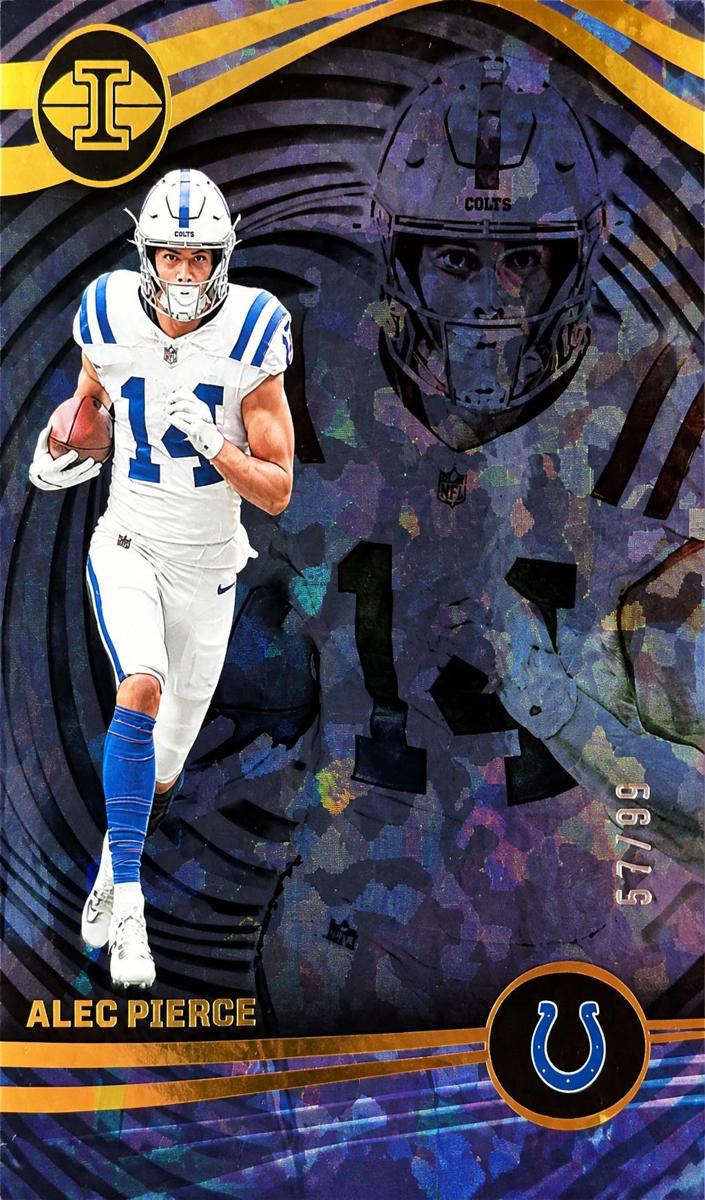 2023 Panini Illusions Football Trophy Collection Black Ice Alec Pierce #47