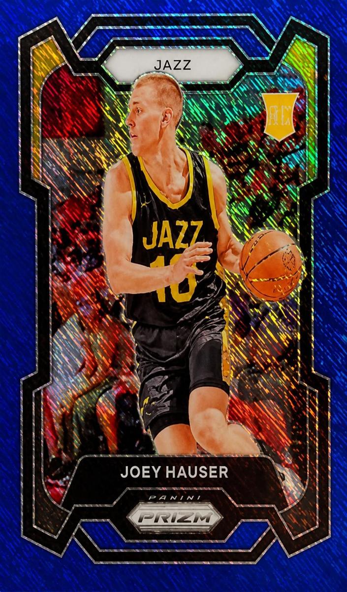 2023 Panini Prizm Basketball Blue Shimmer FOTL Joey Hauser #293 PSA 10