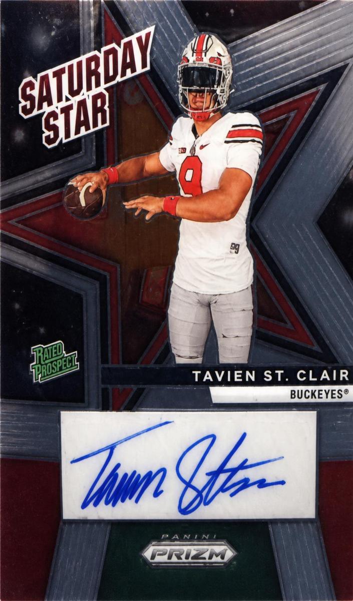 2025 Panini Prizm Draft Picks Football Tavien St. Clair #SSS-TSC