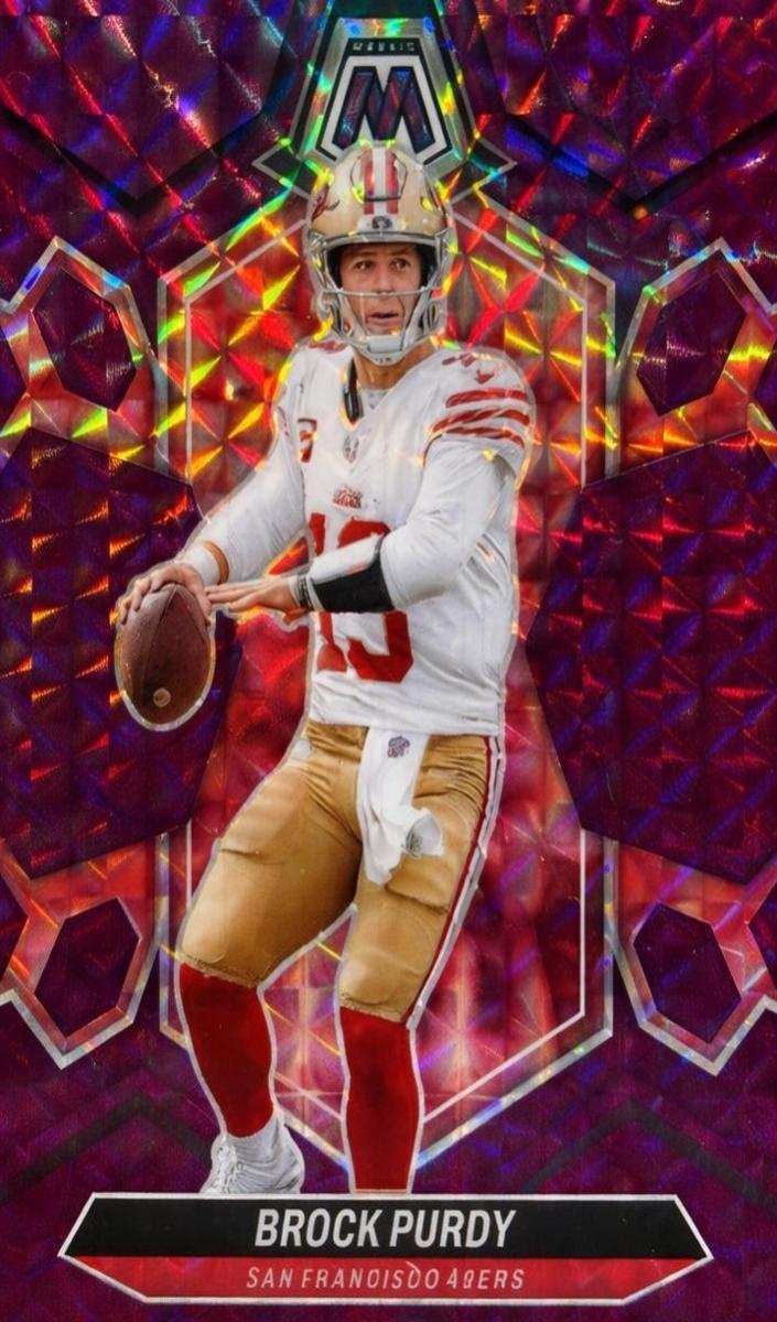 2024 Panini Mosaic Football Purple Brock Purdy #190