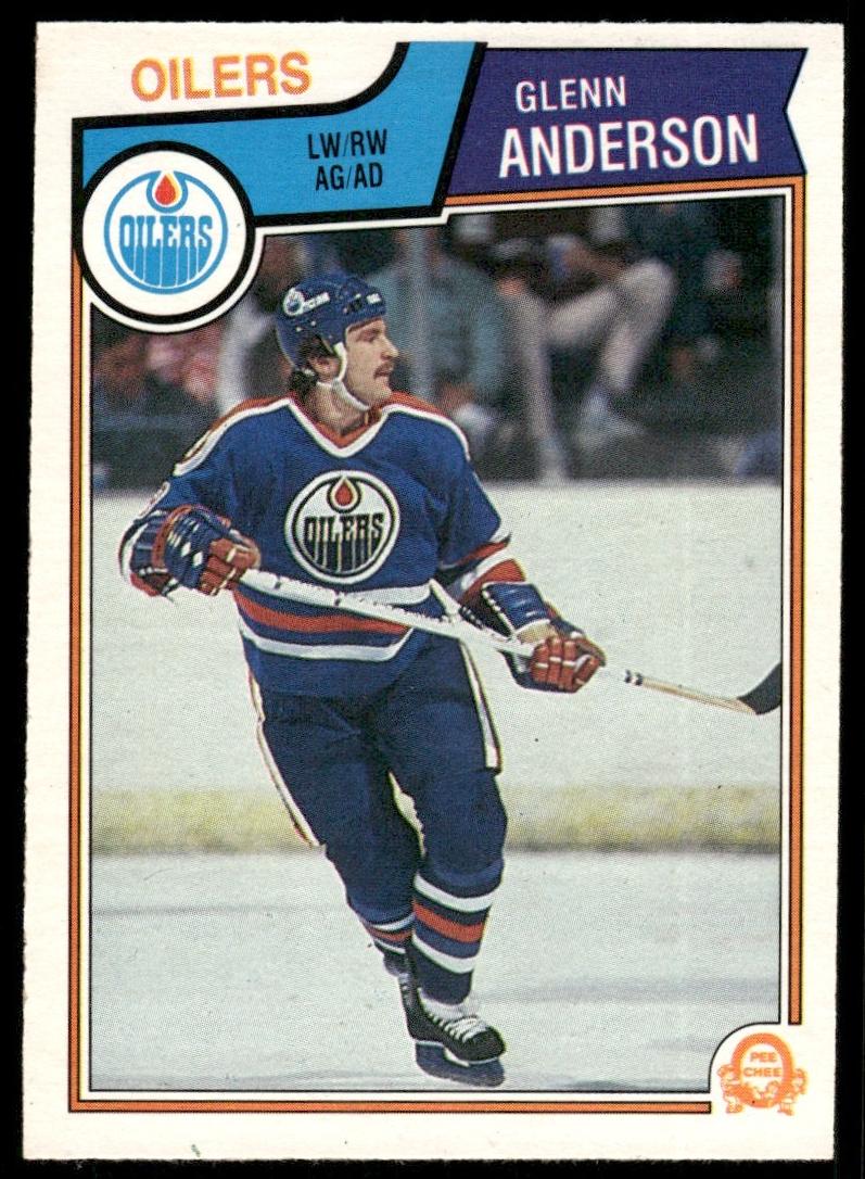 1983 O-Pee-Chee Hockey Glenn Anderson #24