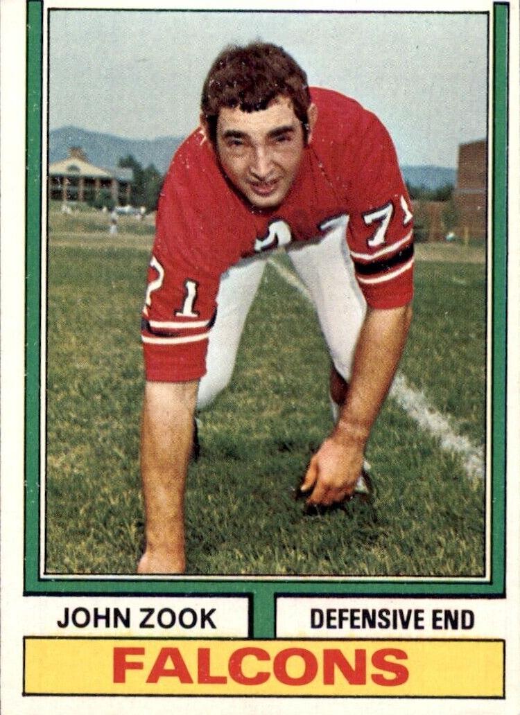 1974 Topps Football John Zook #29