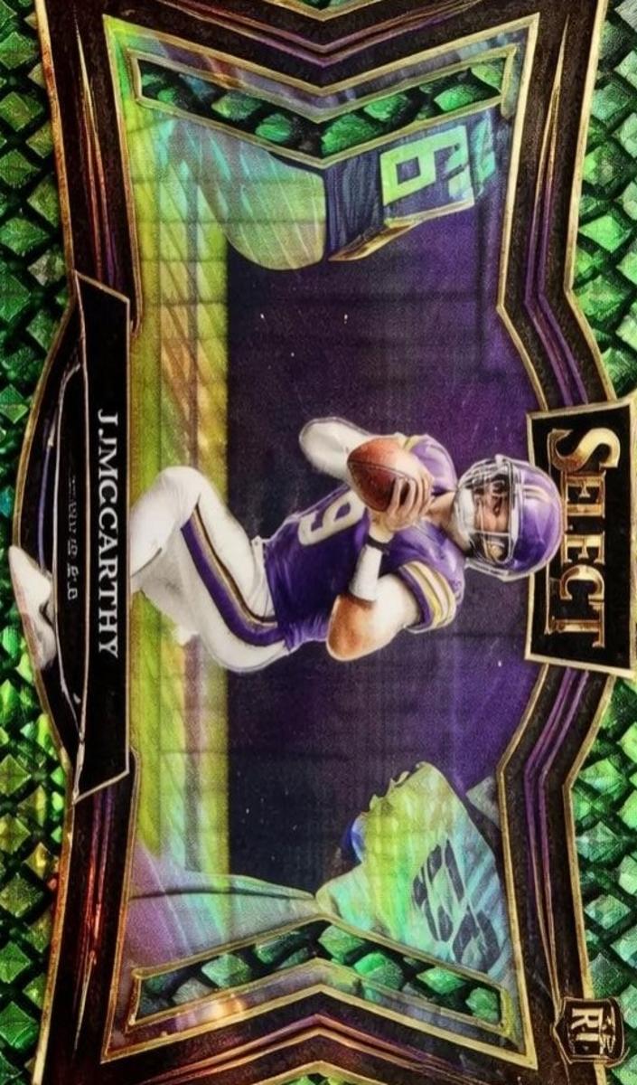 2024 Panini Select Football Dragon Scale J.J. McCarthy #441 PSA 10