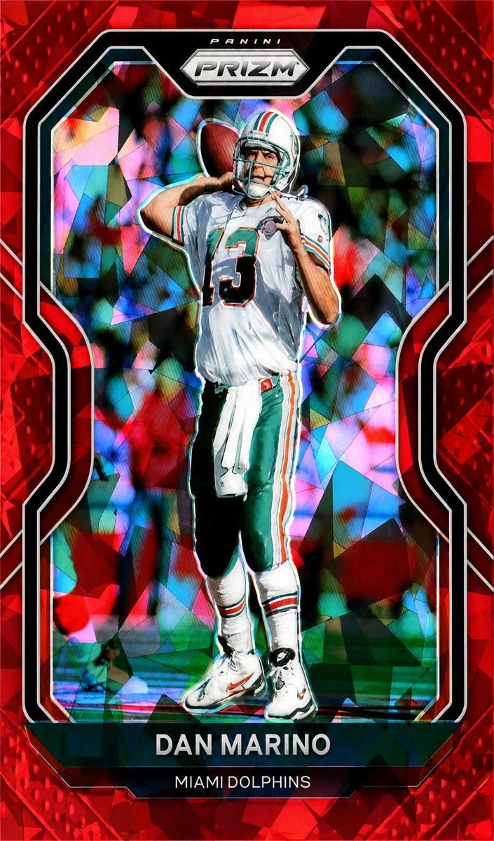 2020 Panini Prizm Football Red Ice Prizm Dan Marino #18 PSA 9
