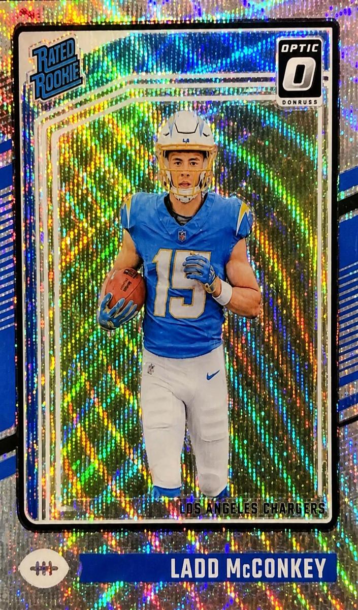 2024 Donruss Optic Football Wave Ladd McConkey #266