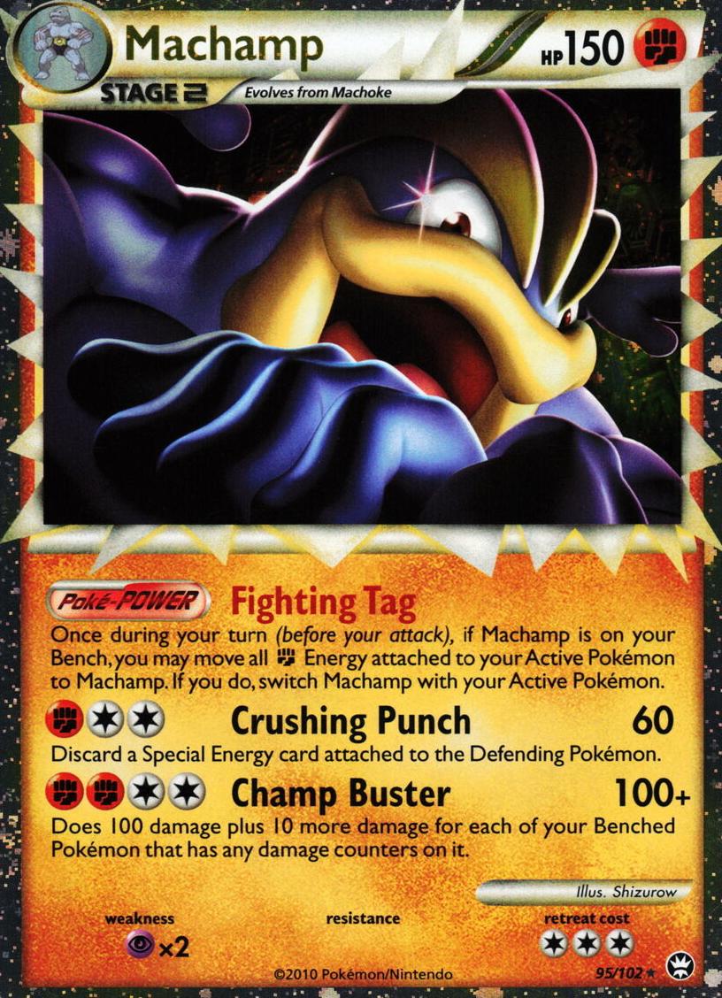 2010 Pokemon HeartGold & SoulSilver Triumphant Machamp #95