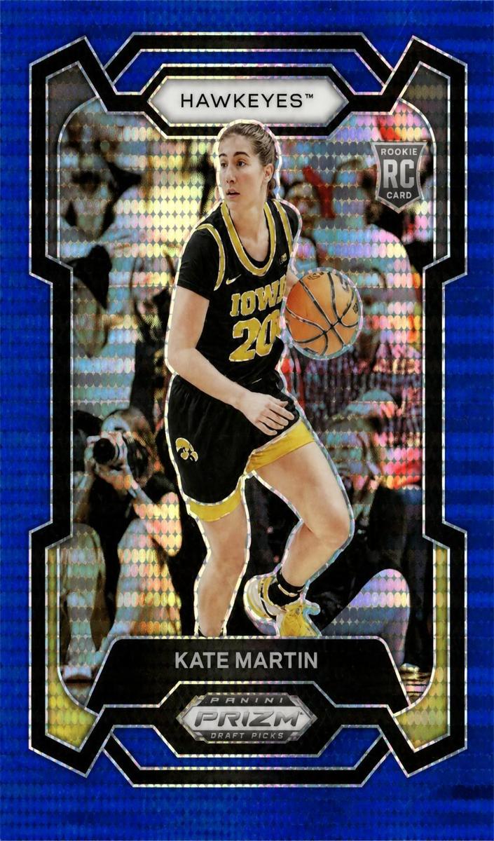2024 Panini Prizm Draft Picks Basketball Blue Ice Kate Martin #62