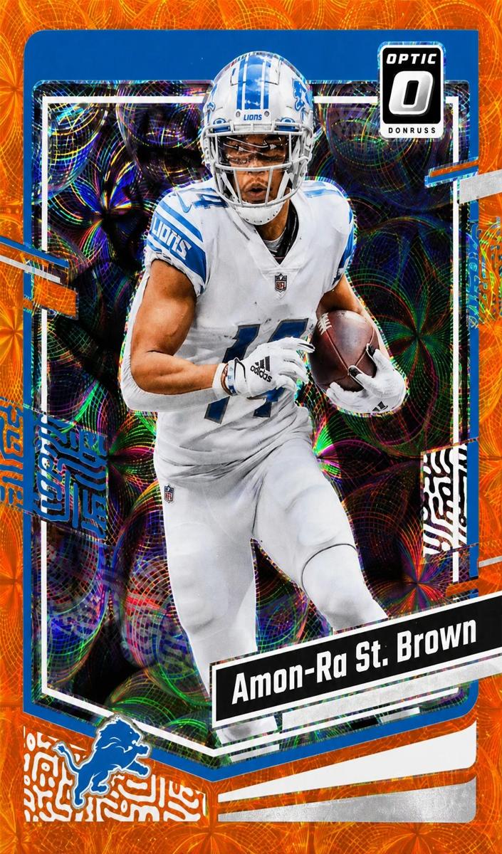 2023 Donruss Optic Football Orange Scope Amon-Ra St. Brown #59