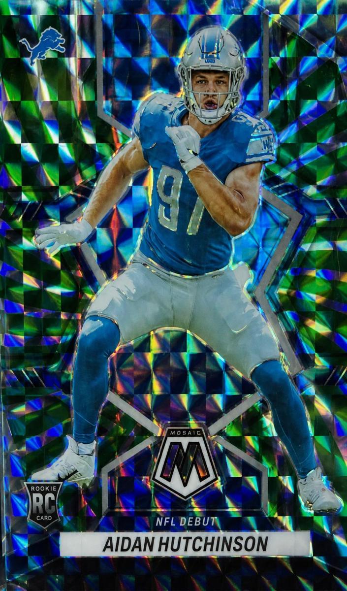 2022 Panini Mosaic Football Green Swirl Aidan Hutchinson #287