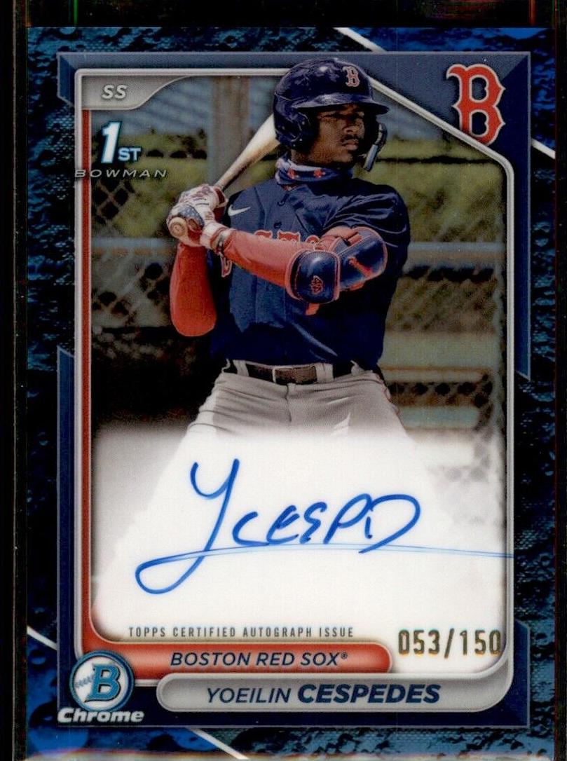 2024 Bowman Chrome Prospects Baseball Blue Lunar Yoeilin Cespedes #CPA-YCE PSA 9