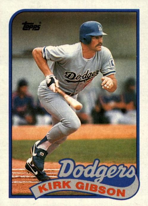 1989 Topps Baseball Kirk Gibson #340 PSA 10