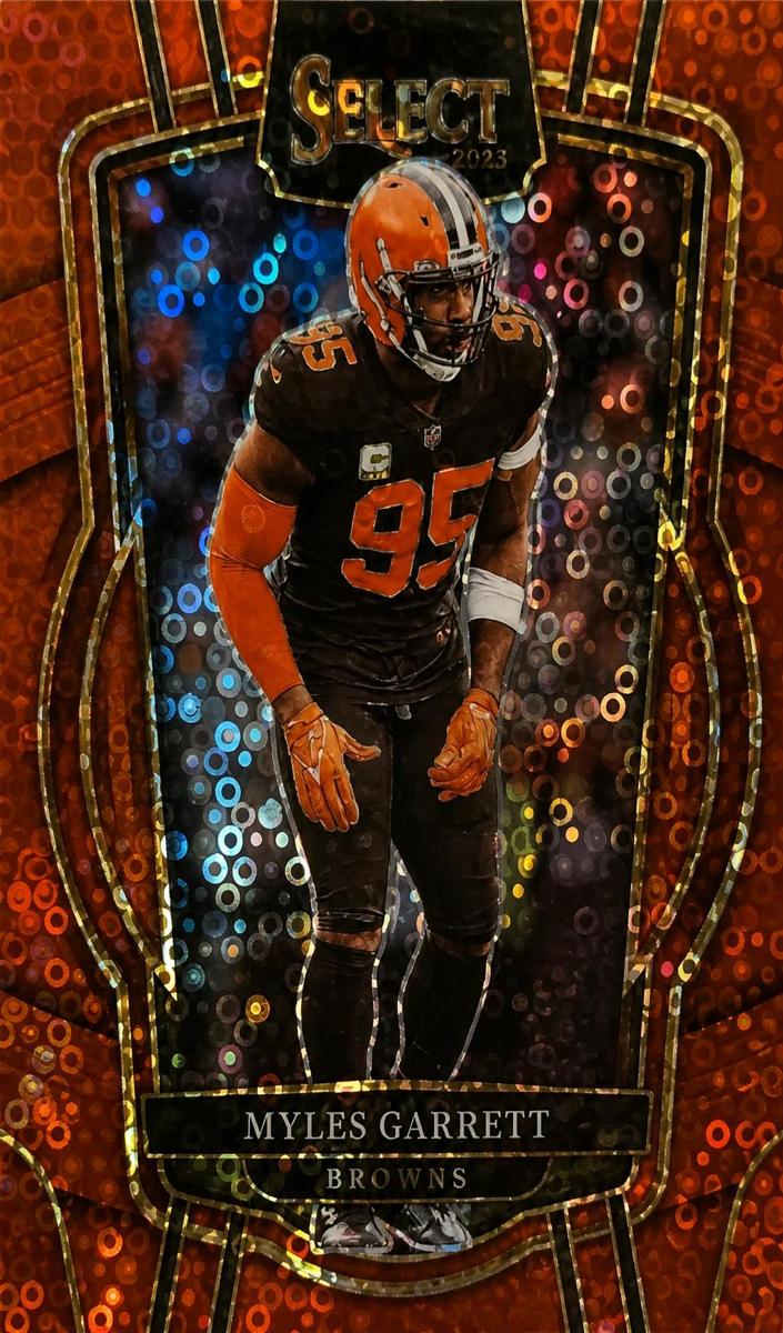 2022 Panini Select Football Red Disco Prizm Myles Garrett #278
