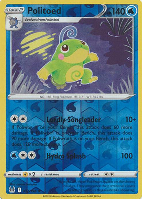 2022 Pokemon Lost Origin Reverse Foil Politoed #32