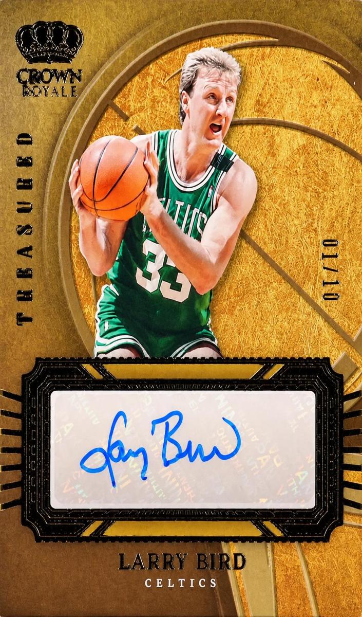 2023 Panini Crown Royale Basketball Gold Larry Bird #TA-BRD