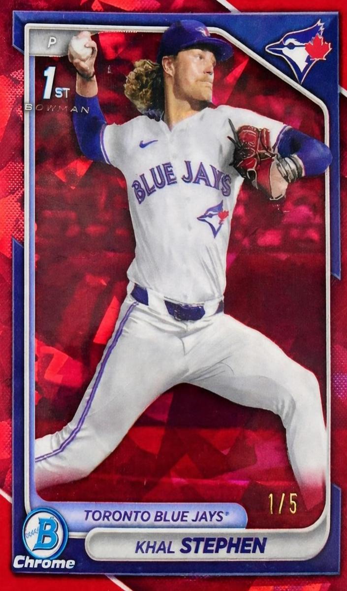 2024 Bowman Draft Chrome Baseball Red Refractor Khal Stephen #BDC-59