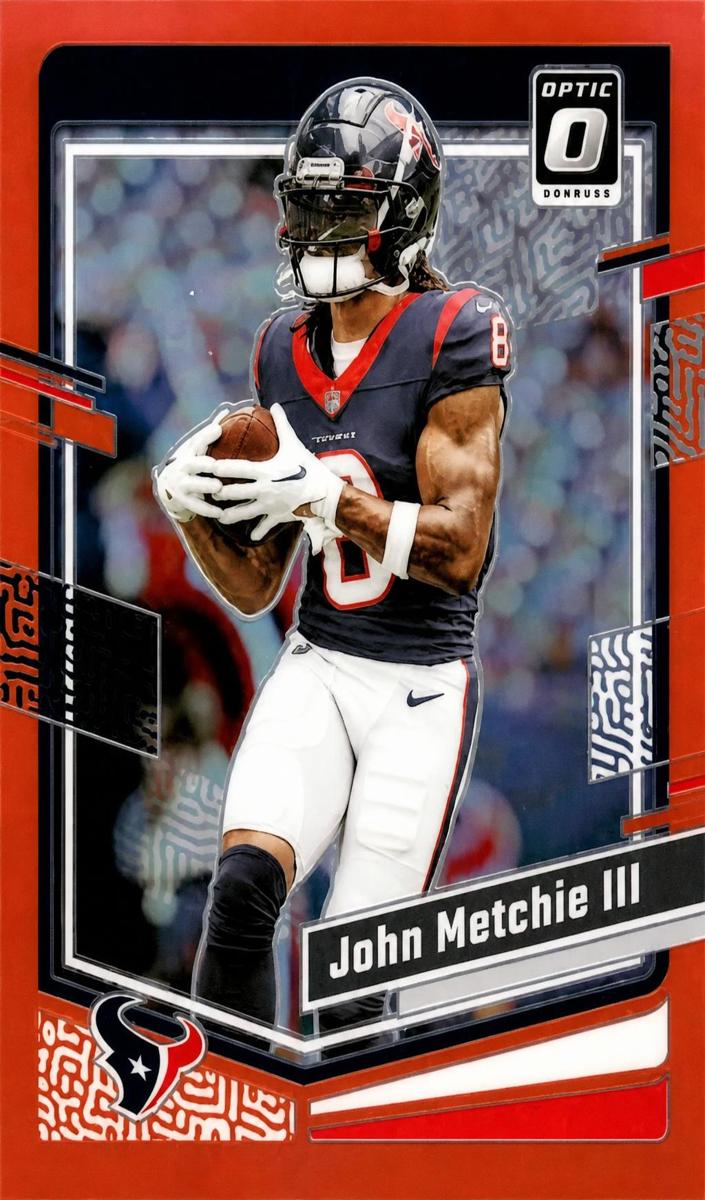 2023 Donruss Optic Football Orange John Metchie III #74