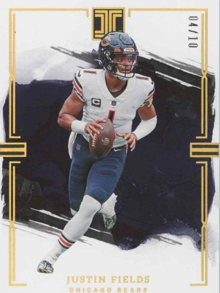 2023 Panini Impeccable Football Gold Justin Fields #19