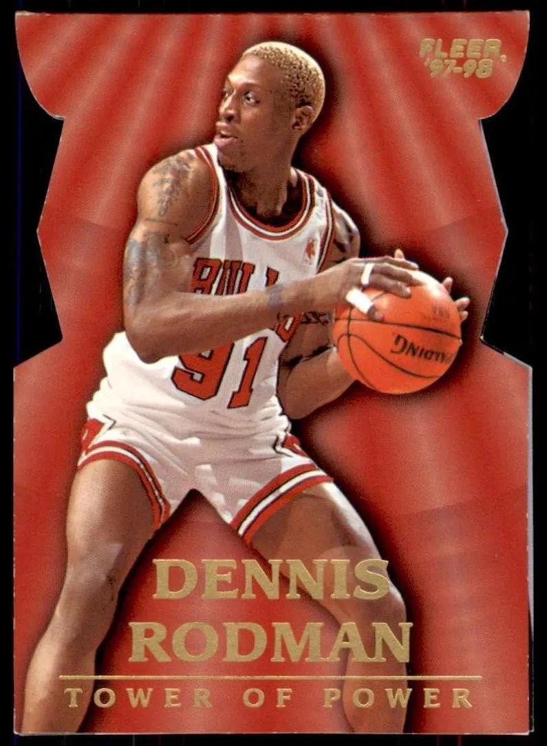 1997 Fleer Basketball Dennis Rodman #9TP SGC 9