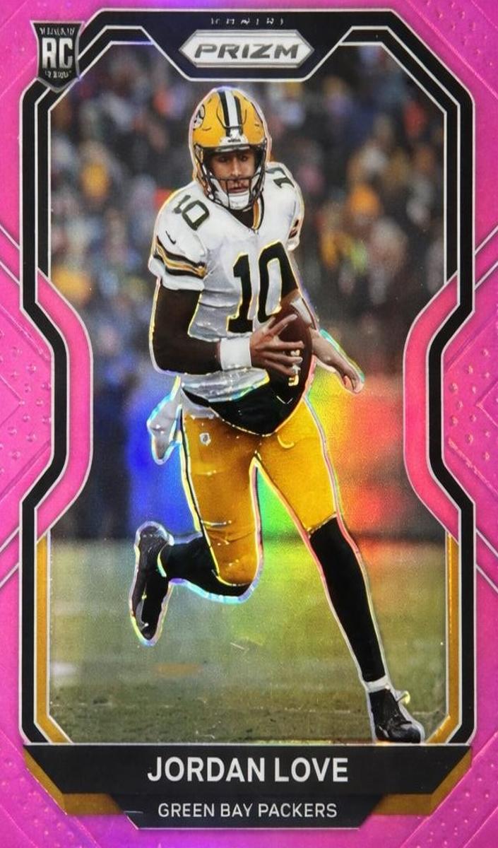 2020 Panini Prizm Football Pink Jordan Love #363 PSA 9