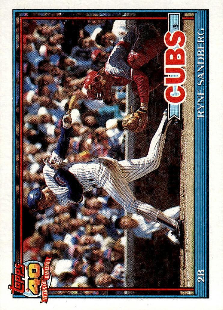 1991 Topps Baseball Ryne Sandberg #740