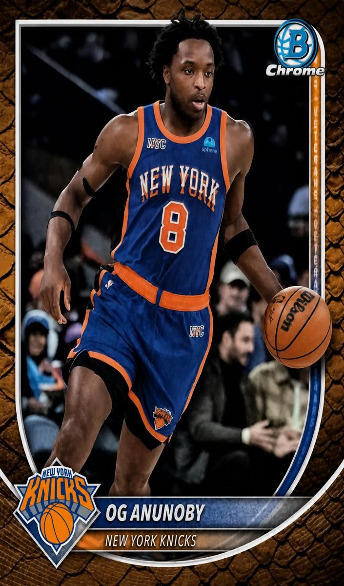 2025 Bowman Basketball Reptilian Refractor OG Anunoby #BCV-63